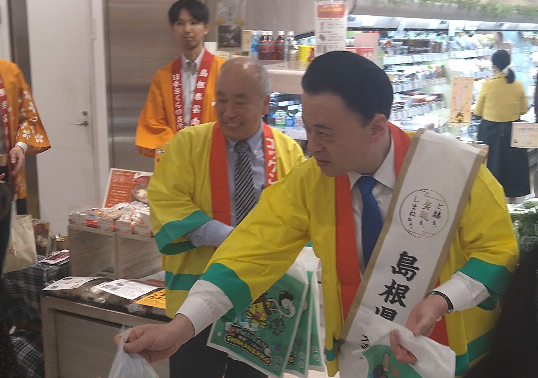 トップセールスのようす