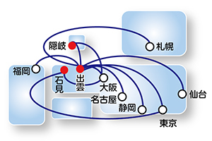 島根県からの航路の画像