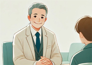 相談の様子のイラスト