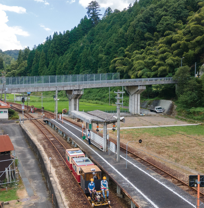 旧三江線口羽駅の写真