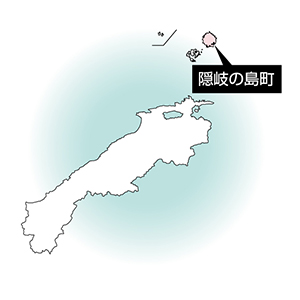 隠岐の島町の地図