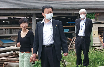 隠岐の島町の訪問の様子