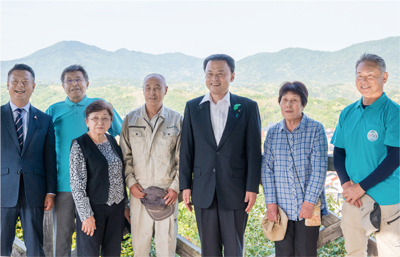 浜田市の訪問の様子