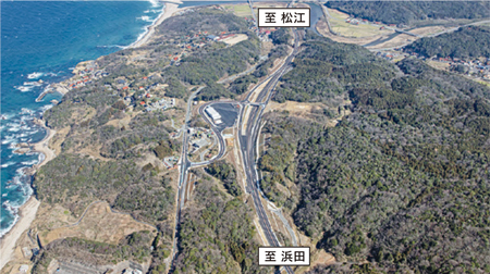 大田静間ICの航空写真