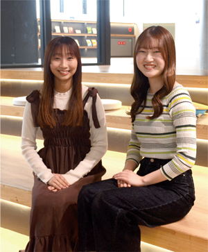 藤田さやさんと陶山結生さんの写真