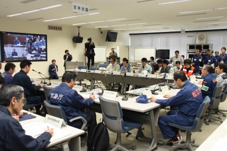 原子力防災訓練の写真