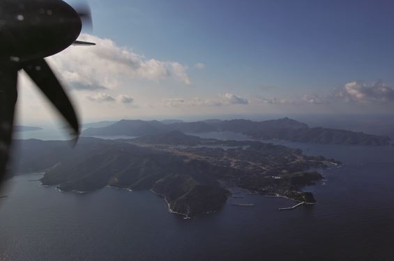 飛行機から見た隠岐諸島