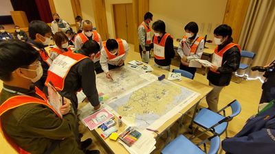 図上訓練の写真