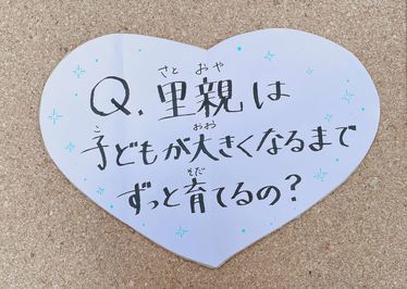 里親は子どもが大きくなるまでずっと育てるの？