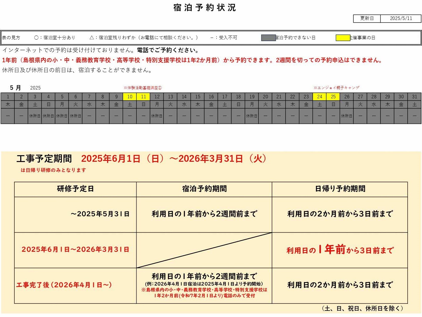 予約状況