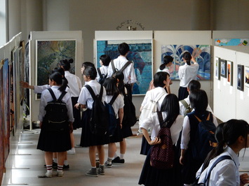 第１１回島根県高等学校文化フェスティバルロビーの様子