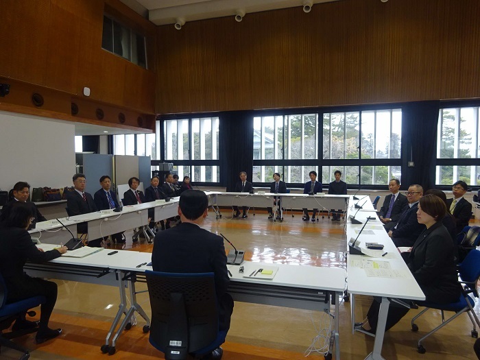 知事との懇談様子