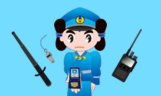 警察官の持ち物イラスト