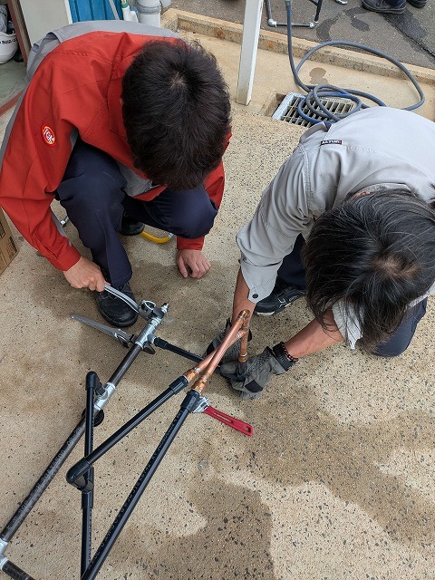 配管実習③