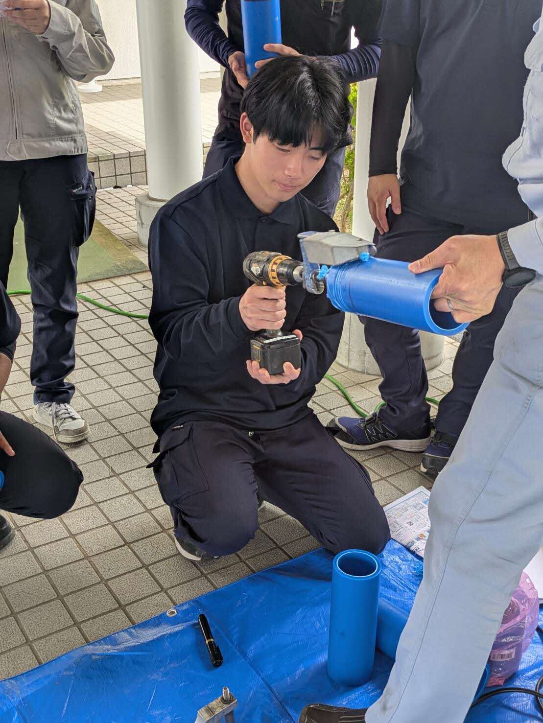 ポリエチレン管加工実習②