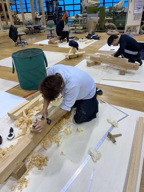 大工検定練習風景２