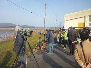 松江市西潟の内観察風景３