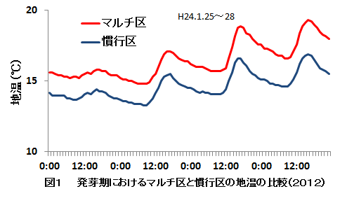 発芽期地温変化