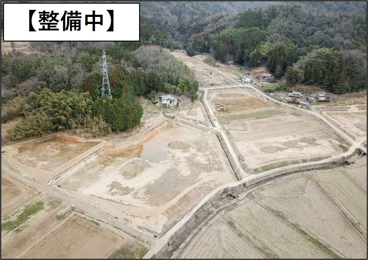 杵束地区の整備中写真