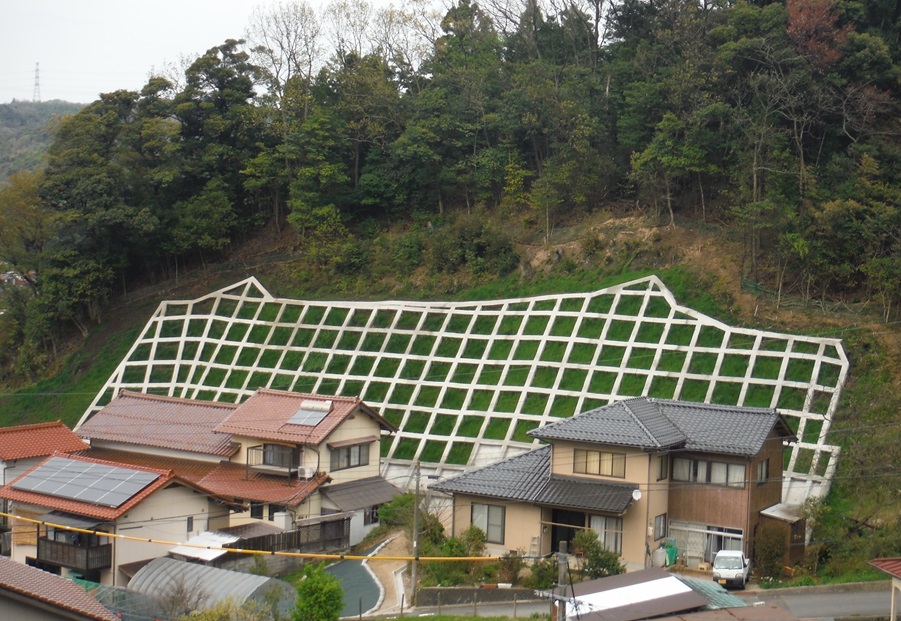 対策後の斜面