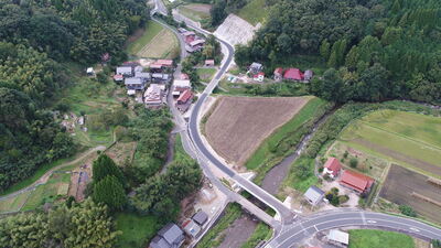 大郷農道完成区間遠景