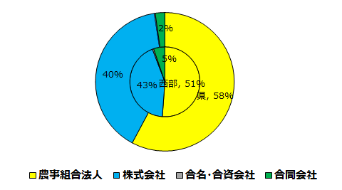 法人形態の割合