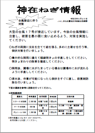 台風対策