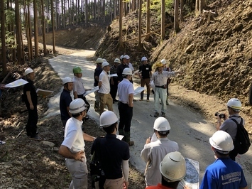 路網開設現場の視察