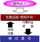 協業経営型集落営農のイメージ