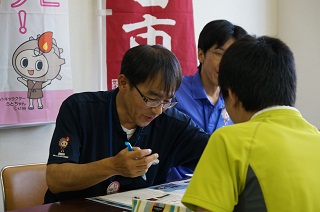 就農相談会のようす（大田市ブース）