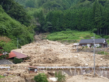 森林からの土砂流出による災害