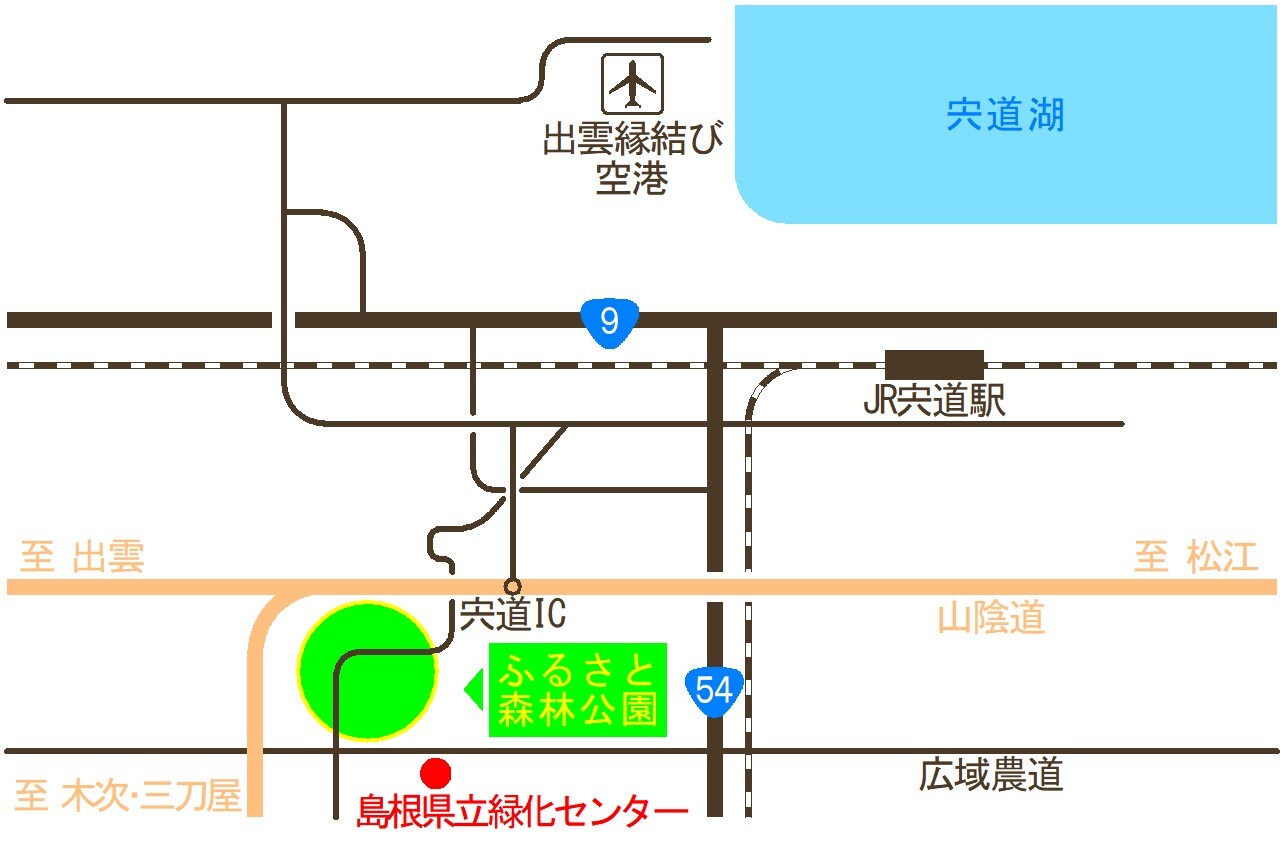 緑化センター位置図