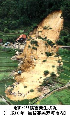 地すべり被害発生状況１