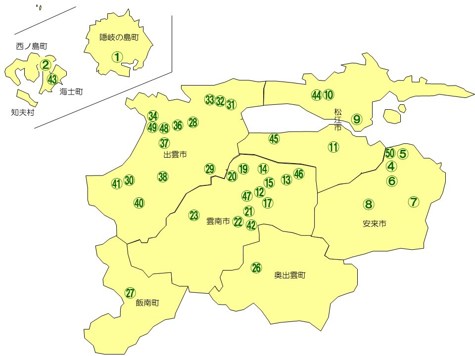 東部・隠岐地区たい肥マップ