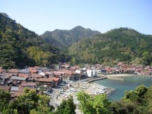 鷺浦集落の全景