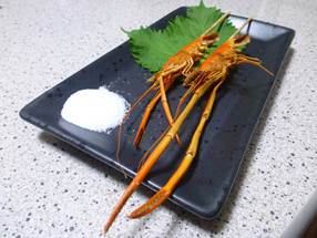 テナガエビの串焼き