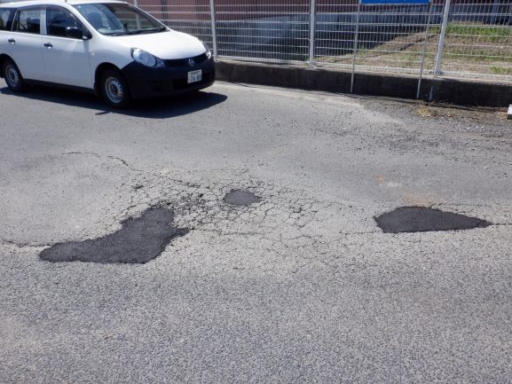 加茂漁港臨港道路アスファルト補修その5