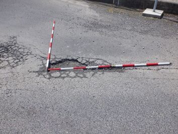 加茂漁港臨港道路アスワルト補修その2