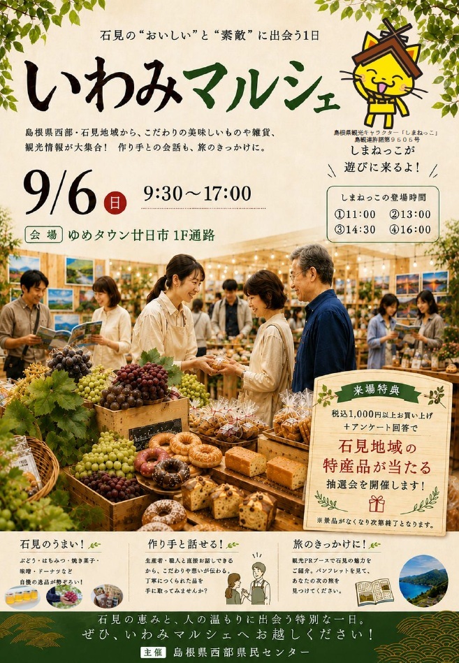 いわみマルシェチラシ