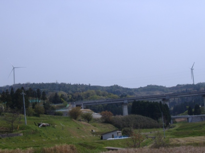 ポリテクカレッジ島根様付近からの遠景