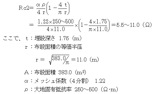 数式６（風車接地抵抗）