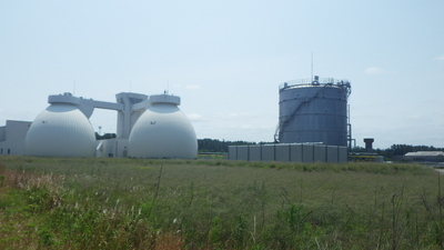 消化ガス発電全景