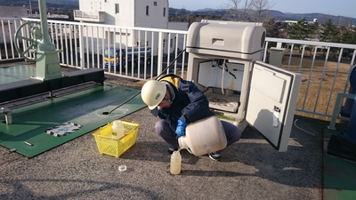 採水（最初沈殿地）