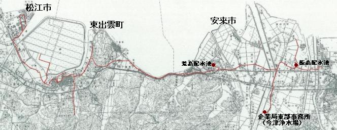 飯梨川工水供給区域図