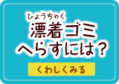 漂着（ひょうちゃく）ゴミへらすには？