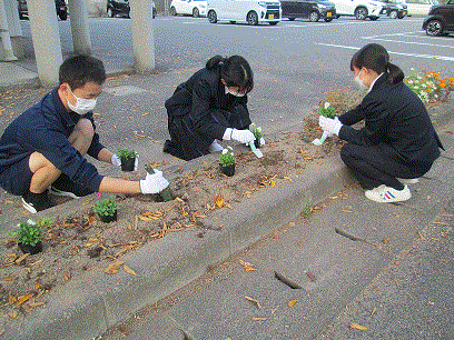 益田高等学校家庭クラブ委員活動風景１