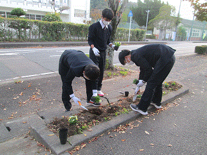 益田高等学校家庭クラブ委員活動風景２