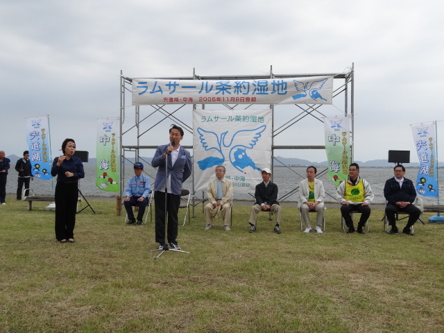 平井鳥取県知事のあいさつの様子