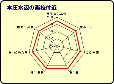 本庄水辺の楽校付近グラフ