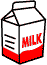 牛乳のイラスト